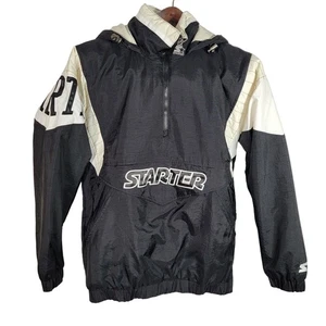 Starter Black Label UO Breakaway Partial Zip Jacke Unisex XS Schwarz Weiß - Bild 1 von 14