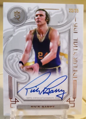 2024 Topps Royalty #/25 RICK BARRY Auto Autograph Card Golden State WARRIORS HOF - Image 1 of 2