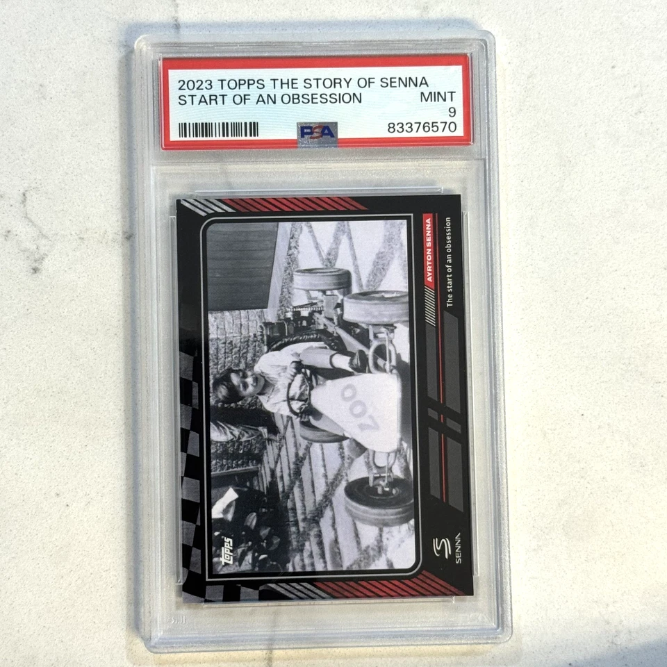2023 Topps THE STORY OF SENNA - Start of an Obsession PSA 9 - Image 1 of 2