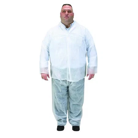 Condor 2Ktr2 Disposable Collared Shirt, 3Xl, Polypropylene, Snap, Open Cuff, Foto 1 de 1