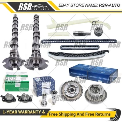 Pair Camshaft & Pair VVT Gears Kit for Mercedes Benz W205 W213 M270 X156 M274 - Image 1 of 4