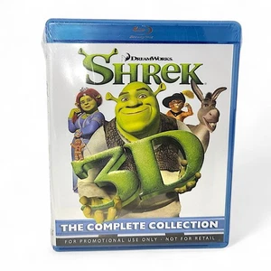 Shrek 3D The Complete Collection (Blu-Ray 2010 4-Discs Set) Promotional Copy NEW - Picture 1 of 6