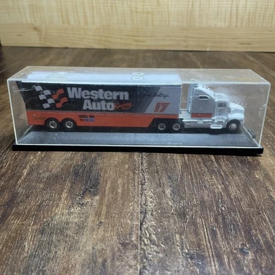 NASCAR 1:87 Racing Champions. Darrell Waltrip Western Auto Truck #17;Transporter - Image 1 of 4