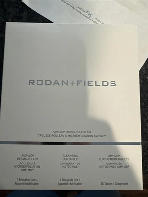 **全新** Rodan + Fields AMP MD Derma-Roller 套件微去角质 — 第 1/3 张图片
