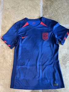 Nike US Women's Soccer Jersey Size M Blue USA Olympics Dri-Fit - Picture 1 of 4