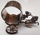 Antique Napkin Ring Victorian Figural Silver Plate Rogers Smith 214 Horse cart A