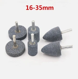 Schleifstifte Schleifstein Schleifer 6mm Schaft für Bohrmaschine Metall 16-35mm - Picture 1 of 7