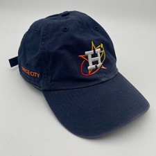 47 Brand Mens Houston Astros MLB Navy Blue Baseball Strapback Clean Up Cap Hat