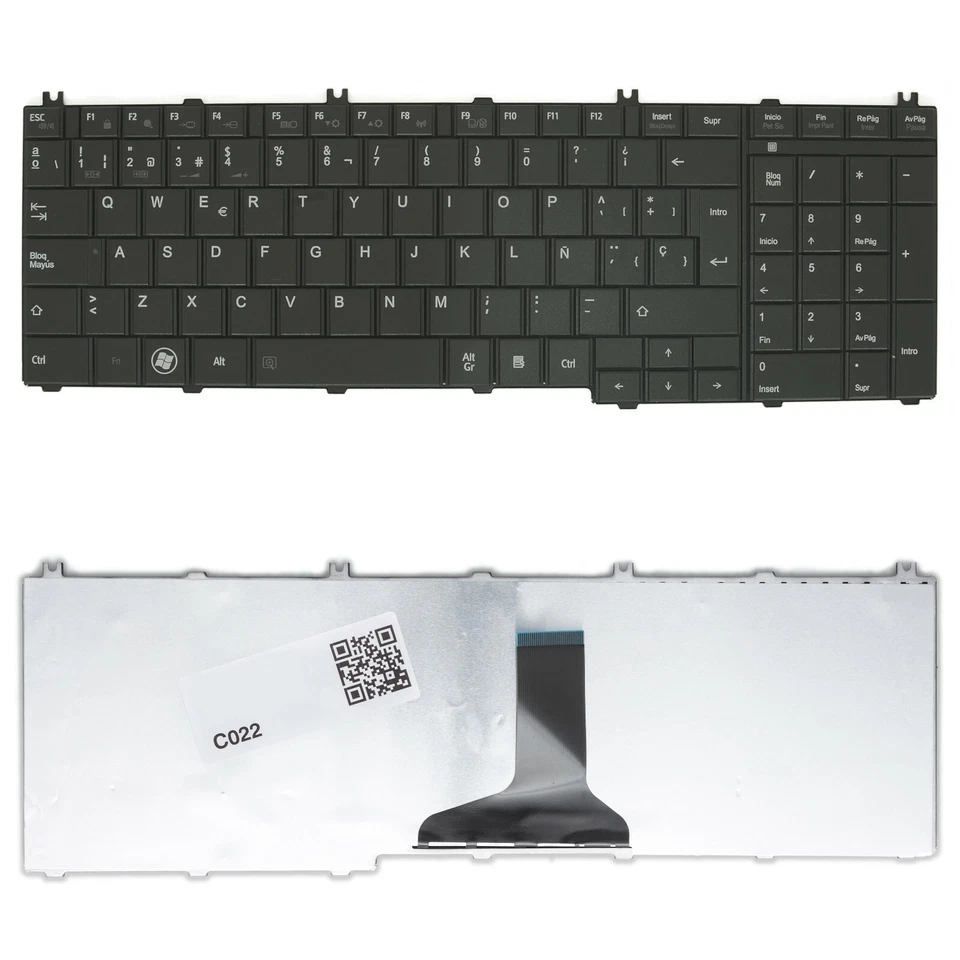 ADVANCED COMPUTER TRADING TECLADO TOSHIBA ESPAÑOL 9Z.N4WSQ.00S PSK32E-045005CE NEGRO MATE L750D-1C1