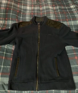 Calvin Klein CK Jeans Tag Turtle Neck Full Zip Size L (Large) Color (Navy) - Picture 1 of 4