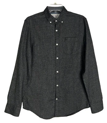 Penguin Shirt Mens Small Gray Flannel Outdoors Button Down Long Sleeve - Image 1 of 4