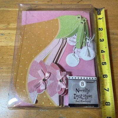 amscan novelty invitation and envelopes 8 high heels - Image 1 of 2