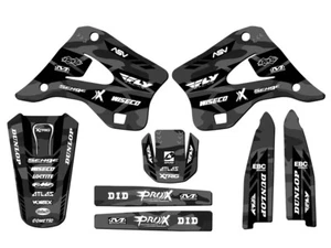1996-1998 KX 125 APACHE Grey Senge Graphics Kit Compatible with Kawasaki - Picture 1 of 10