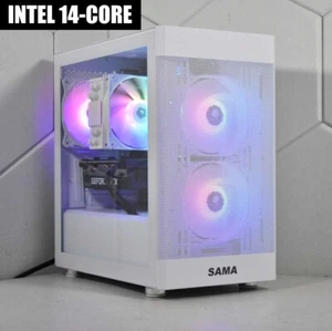 Intel 14-Core, RX 6500 XT, 32GB RAM, 1TB SSD Gaming PC Desktop Computer, Win 11 - Picture 1 of 15