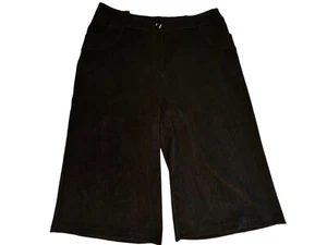 Tribal Damen Bermuda Gaucho weites Bein Shorts schwarz Mikrofasermischung 32" W Größe 10 - Bild 1 von 7