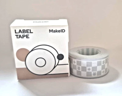 MakeID Label Tape Compatible with MakeID Label Makers L1 Q1 Refills Laminated
