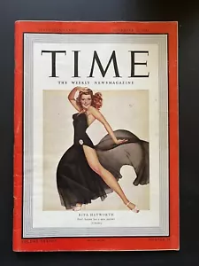 1941 Time Magazine ~ Rita Hayworth - Newsstand Copy ~ No Label - Picture 1 of 2