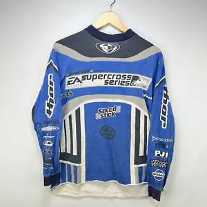 Vintage 90s Thor EA Sports Motocross Yamaha Racing Long Sleeve Jersey Shirt Smal - Picture 1 of 20