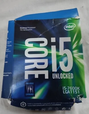 Procesadores Intel Core i5-7600K LGA 1151 de escritorio (BX80677I57600K) Foto 1 de 2