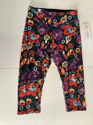 LuLaRoe Jade Talla Pequeña Multicolor Flores Capri Entrenamiento Leggings Foto 1 de 3