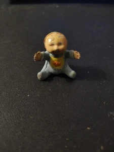 Vintage Cabbage Patch Kids Vinyl Mini Figure Baby 1 1/4" - Picture 1 of 6