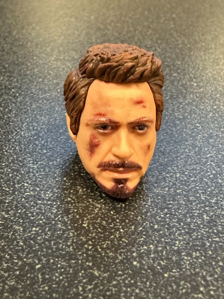 Marvel Legends 6" Scale Iron Man Mark 85 (Infinity) Tony Stark (HEAD ONLY) HURT - Image 1 of 4