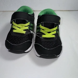ASICS Kid's CONTEND 8 GS Running Shoes Black/Lime Zest Size K4 - Picture 1 of 8
