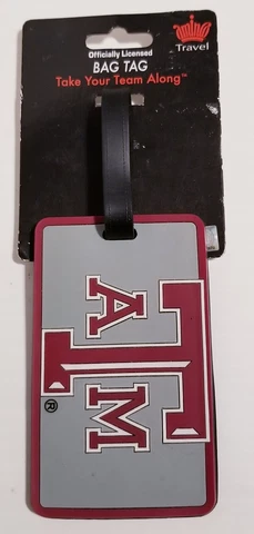 Texas A&M Aggies Luggage Bag Tag NEW! Aminco Travel Cover