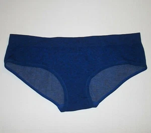 UNION BAY YOGA SPORT BIKINI PANTIES M MEDIUM BLUE JUNIORS SEAMLESS - Picture 1 of 2