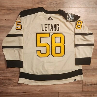 NWT Adidas Kris Letang Pittsburgh Penguins Winter Classic Hockey Jersey, Size 60 - Image 1 of 4