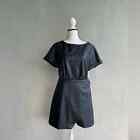 By Anthropologie Faux Leather Wrap Mini Dress Size 14