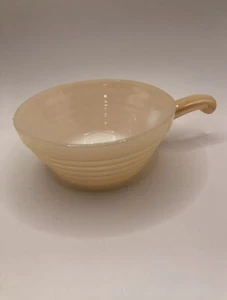 Vintage Fire-King Oven Ware Soup Chili Bowl with Handle Peach Luster 5" One - Picture 1 of 3