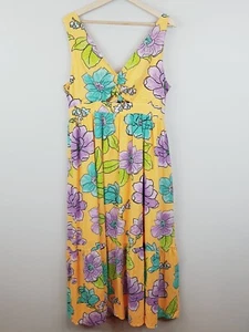 SPORTSGIRL Womens Size 14 or US 10 Floral Print Sleeveless Maxi Dress - Picture 1 of 8