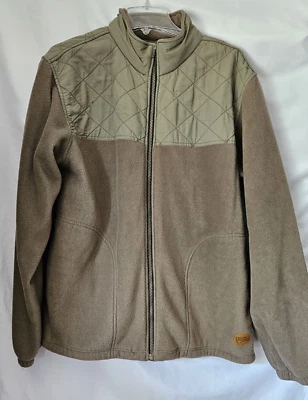Bear Creek Outfitters Men's Fleece Jacket Front Zip Brown Size LG - Image 1 of 4