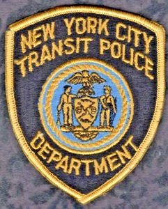 New York Transit Polizei Schulteraufnäher = Vintage - Garantie echt - Bild 1 von 2