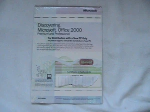 1 NEUER VERSIEGELTER MICROSOFT OFFICE 2000 PREMIUM UND PROFESSIONAL SOFTWARE PRODUCT KEY - Bild 1 von 2