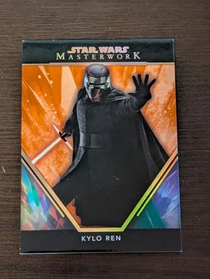 2024 Topps Star Wars Masterwork Kylo Ren Ben Solo Adam Driver Orange /10 - Image 1 of 2