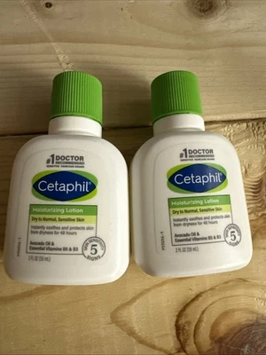 Lot of 2 Cetaphil Moisturizing Lotion Dry to Normal Sensitive Skin 2 0z Travel - Image 1 of 2