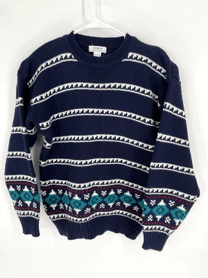 VTG Arrow Sport Mens Large Grandpa Sweater Multicolor Christmas Theme - Image 1 of 4