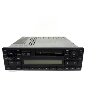 VW Golf Passat Gamma Radio Cassette Player Unit 1J0035186D WITH CODE - Picture 1 of 3