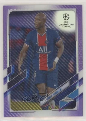 2020-21 Topps Chrome UCL Purple Carbon Fiber Refractor Danilo Pereira #80 - Image 1 of 2