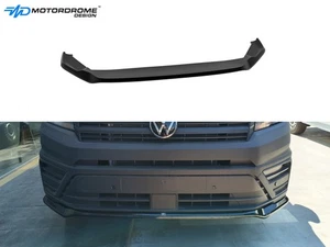 FRONT SPLITTER VOLKSWAGEN CRAFTER MK2 (2017-) / MAN TGE ABS GLOSS BLACK - Picture 1 of 6