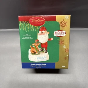 Carlton 92 Santa Rudolph Rentier mit roter Nase Jingle musikalischer Weihnachtsschmuck - Bild 1 von 9