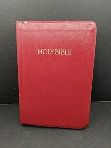 Holy Bible NRSV 1990 Red Leather Cokesbury Study Helps Concordance Red Letter  - Foto 1 di 8