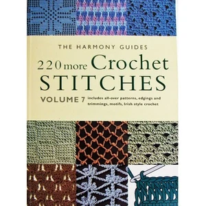 220 More Cross Stitches Vol 7 All Over Patterns Edges Trims Motifs Irish Crochet - Imagen 1 de 12