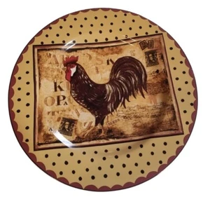 Rooster 8¼" Salad or Decor Plate On the Farm by SAKURA David Carter Brown - Picture 1 of 5