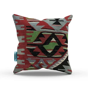 Turkish, Moroccan Kilim Cushion Cover, Kelim Pillow 50x50 cm - Picture 1 of 5