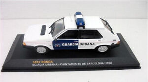 SEAT ROUND URBAN GUARD BARCELONA BCN 1/43 METAL MODEL CAR POLICE 1:43