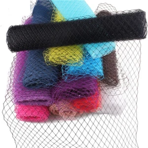 5 Yard Netting Mesh Fabric for Birdcage Veil Hat Millinery Trim DIY Sewing Craft - Picture 1 of 22