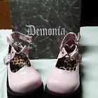Demonia Sprite-02 Pink Patent Platform Crybaby Mary Janes Shoes Sz 7 New w/ Box